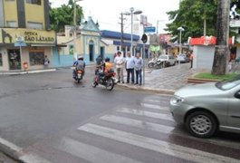 Simulação realizada no Centro de Arapiraca gera fluidez no trânsito