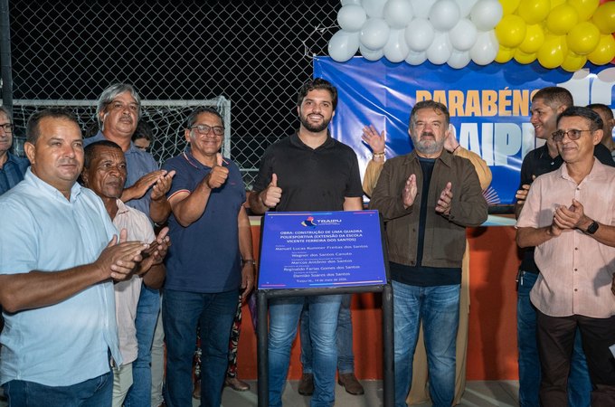 Prefeitura de Traipu inaugura quadras esportivas no Sítio Novo e Vila São José durante programação dos 134 anos do município