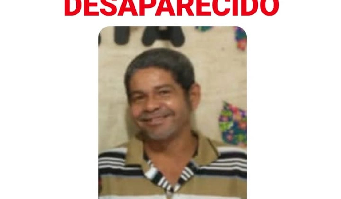 Morador de Arapiraca está desaparecido desde a véspera do Natal e família busca informações