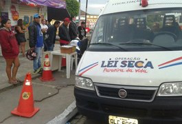 Lei Seca flagra 37 pessoas dirigindo sem habilitação durante Festa da Juventude, em Santana do Ipanema