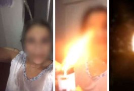 Mulher coloca fogo no próprio corpo após companheiro descobrir traição