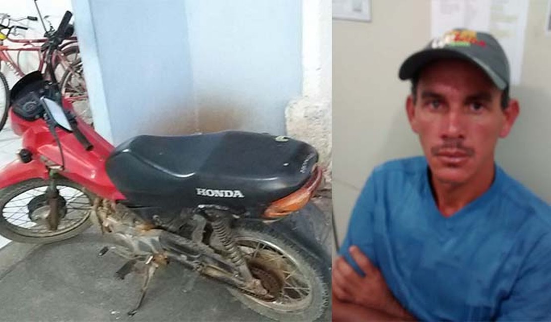 Polícia Civil prende homem com moto roubada em Arapiraca