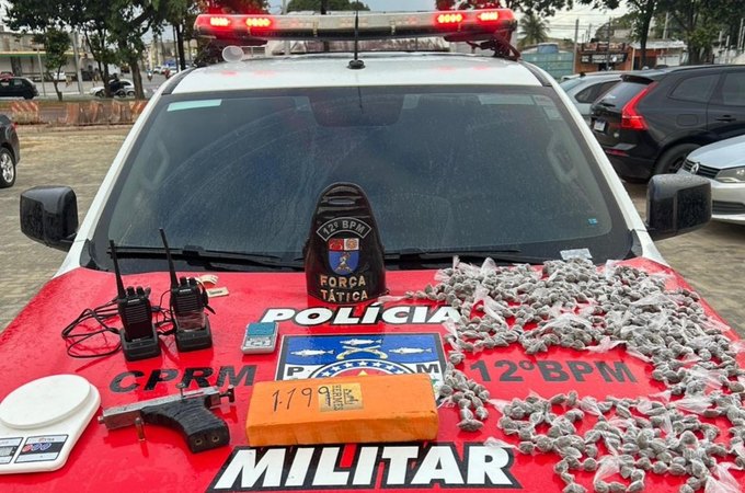 PM apreende armas e mais de 3 kg de drogas em ações na Grande Maceió