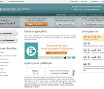 Sisu 2018 abre inscrições para 239 mil vagas na graduação de universidades públicas