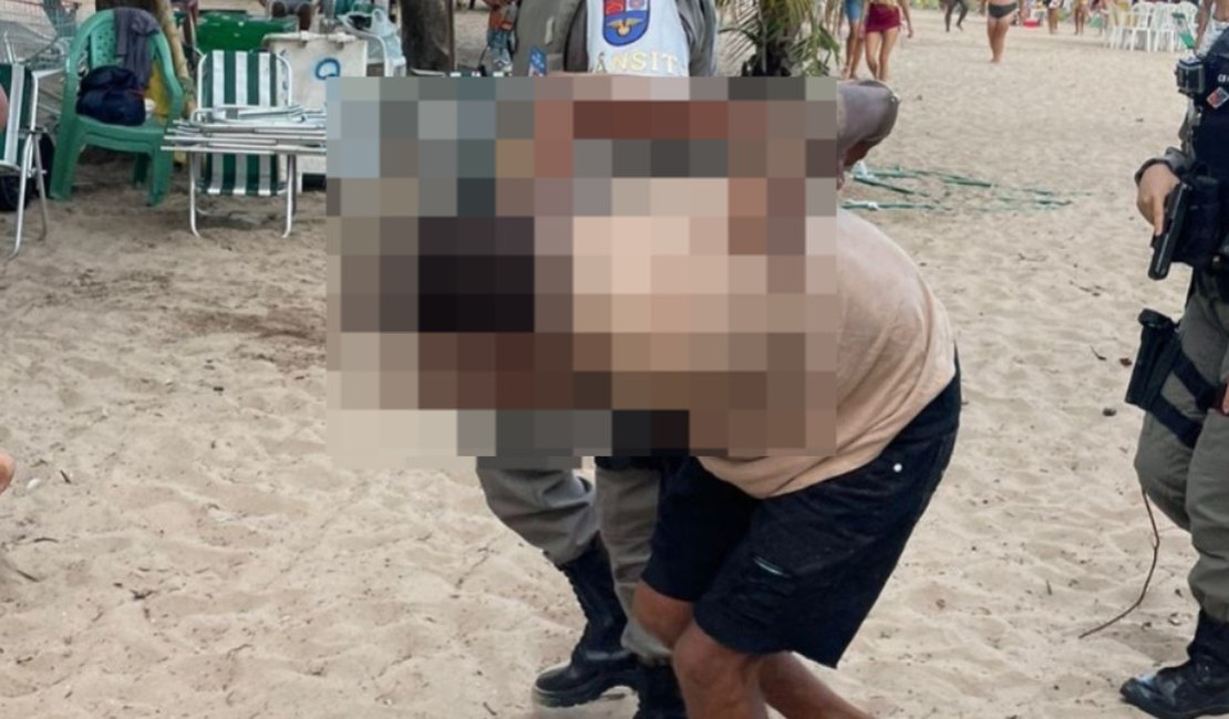 Homem é preso após atirar em local movimentado da Orla de Maceió