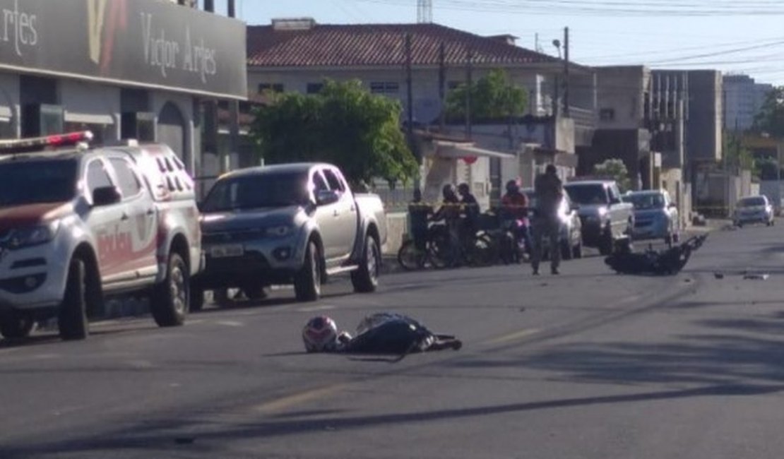 Homem morre em acidente de moto, em Maceió