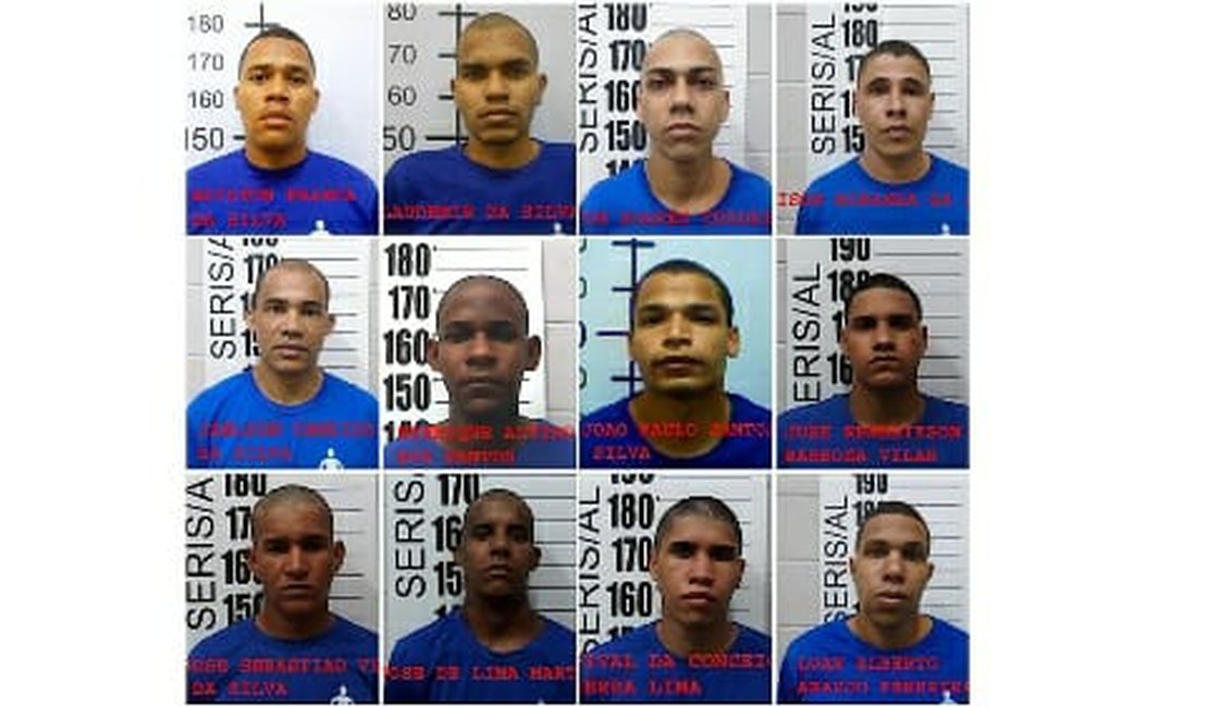 Doze detentos presos por crimes como homicídio fogem do Presídio do Agreste; veja fotos