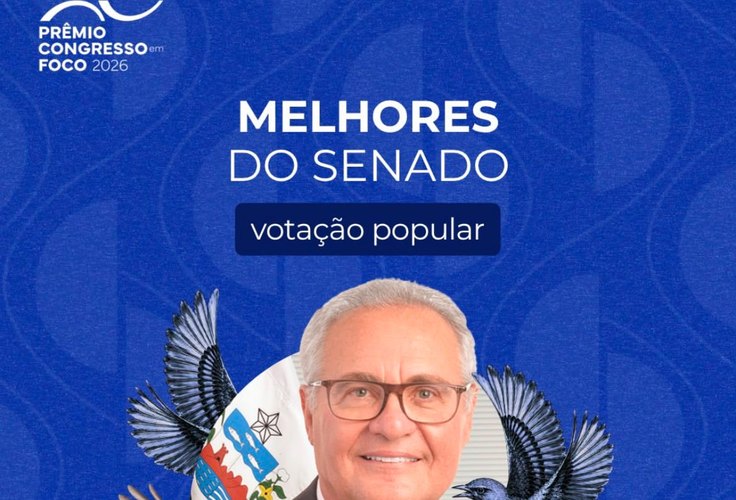 Senador Renan Calheiros é reconhecido pelo Prêmio Congresso em Foco