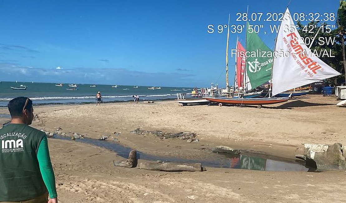 IMA autua BRK por lançamento de efluente in natura na Praia de Ponta Verde