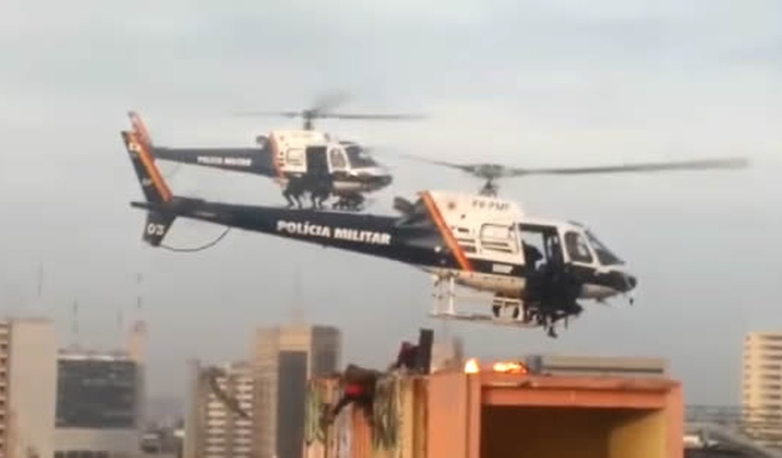 Vídeo: Polícia Militar invade e desocupa Torre Palace Hotel em Brasília