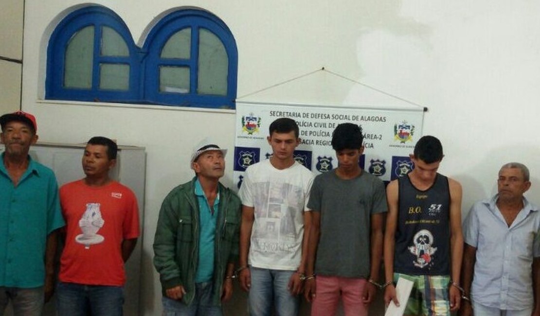 Sete pessoas são detidas durante operação no Agreste de Alagoas