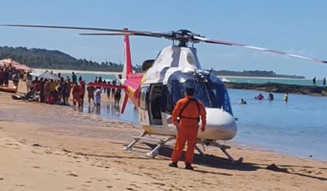 Mulher morre após afogamento na Praia da Sereia, em Maceió