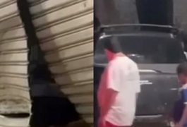 Santana do Mundaú: Caminhonete de padre atinge estabelecimento comercial e danifica portas