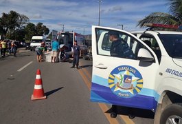 Colisão entre motocicletas deixa feridos na BR-101, no interior de Alagoas