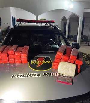 Polícia prende suspeito e apreende mais de 30kg de drogas em Arapiraca