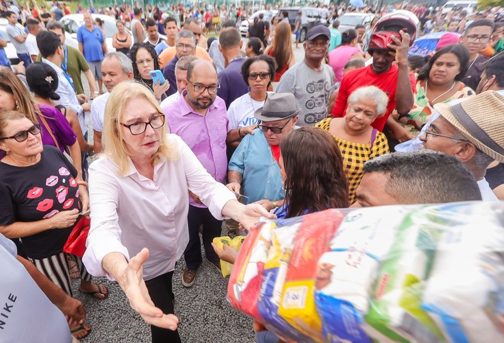 Secretaria de Assistência distribui 4.600 cestas básicas para moradores das regiões afetadas pela mineração