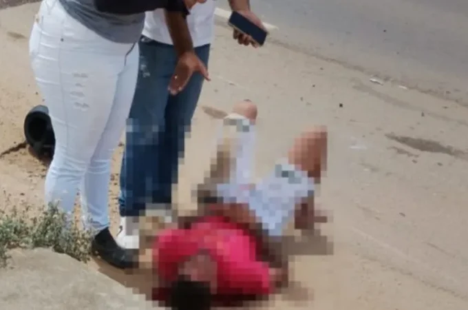 Motociclista fica ferido após acidente de moto, na BR-316, próximo ao CISP de Palmeira dos Índios