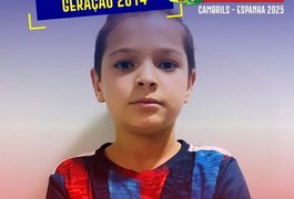 Alagoano de 10 anos é convocado para representar o Brasil em mundial na Espanha