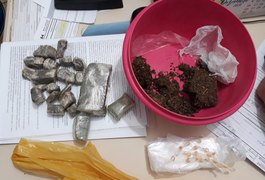Suspeito foge e outro é detido por tráfico de drogas em Arapiraca
