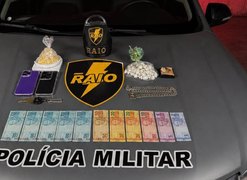 Companhia Raio prende casal com drogas após tentativa de roubo na Pajuçara, em Maceió