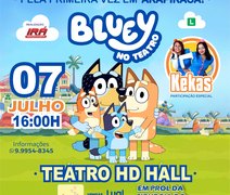 Arapiraca recebe espetáculo Bluey em prol de cirurgia de criança