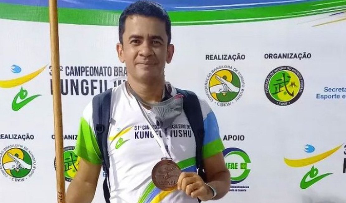 Professor da Ufal em Arapiraca é medalhista em campeonato nacional de Kung Fu