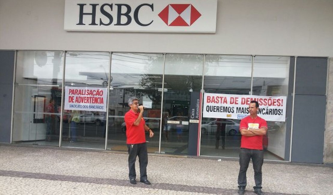 Funcionários do HSBC param por 24 horas em Maceió e Arapiraca