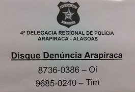 Polícia Civil divulga telefones do Disque Denúncia em Arapiraca