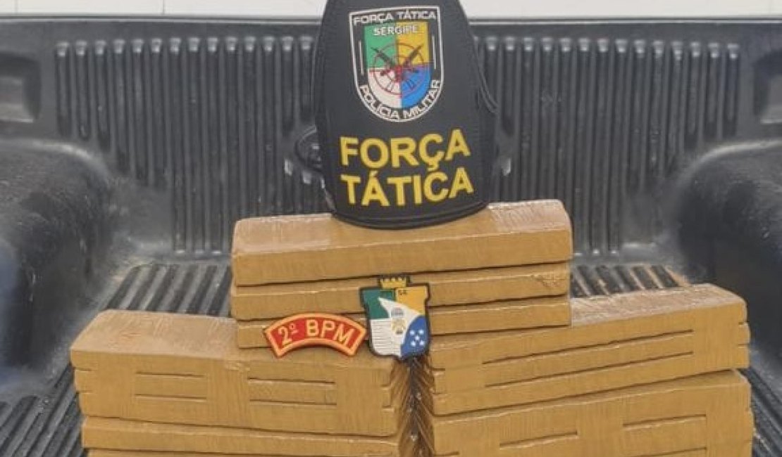 Operação entre PMs de Alagoas e Sergipe prende foragido e apreende 25 quilos de drogas