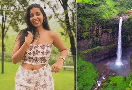 Influencer de viagens morre após cair de cachoeira de 105 metros