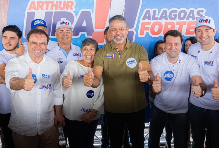 Daniel Barbosa reforça caminhada de Arthur Lira na região Agreste; adesivaço reuniu lideranças em Arapiraca
