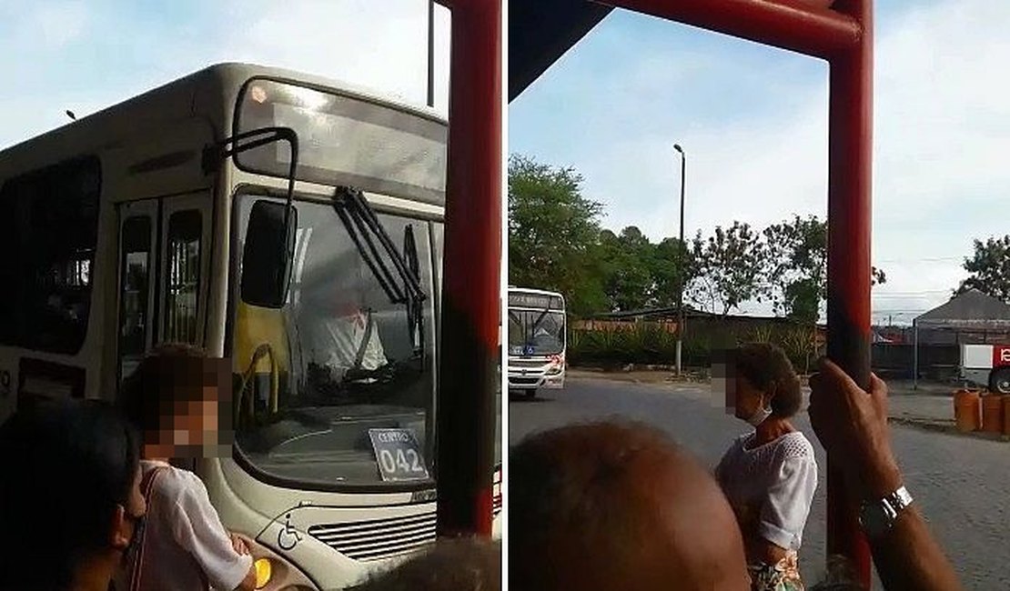 Vídeo. Mulher é flagrada cometendo ato de racismo em terminal de ônibus, em Maceió