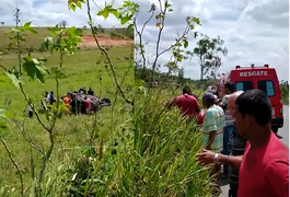 Motorista fica ferida após capotamento em rodovia alagoana