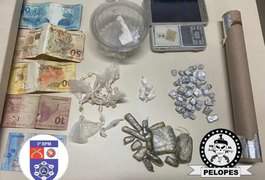 Militares do 3° Batalhão realizam prisão e apreendem crack, cocaína e maconha em Taquarana
