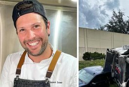 Gustavo Leão sofre acidente grave com food truck de pizza nos EUA