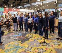 “Cantus Legis”, coro do MPAL, faz apresentação no Mercado das Artes 31 e marca contagem regressiva para o Nordeste Cantat 2025