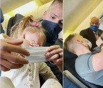 Família é expulsa de avião após filha de 2 anos se recusar a usar máscara
