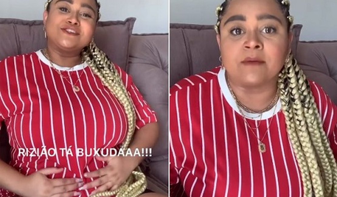 Ex-BBB Rízia anuncia gravidez de 16 semanas e quebra internet