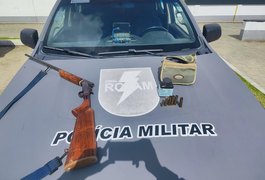 PM apreende 3 armas de fogo e combate desmanche irregular de motocicletas