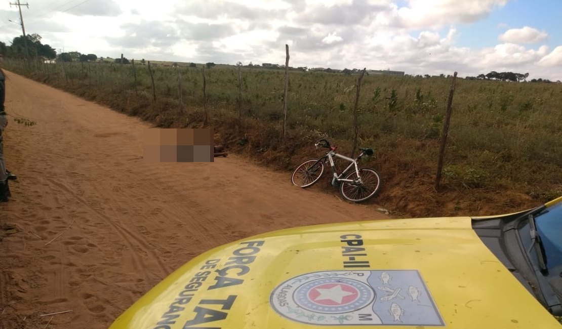 Populares encontram homem morto em estrada vicinal da AL 115, em Arapiraca