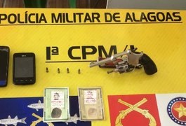 1ª Cia de São Miguel dos Campos recupera veículo roubado e apreende arma de fogo