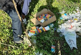 Vigilância Sanitária constata descarte irregular de medicamentos em terreno baldio de Arapiraca