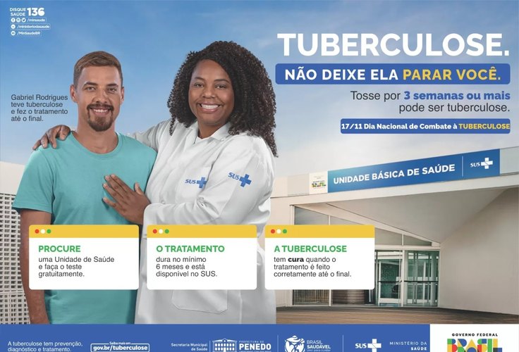 Secretaria de Saúde de Penedo alerta a população sobre a importância do combate à tuberculose