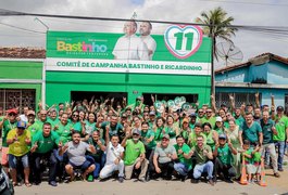 Inauguração de comitê e adesivaço marcam início da campanha vitoriosa de Bastinho em Taquarana