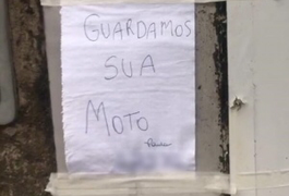 Homem guarda moto 'abandonada', deixa bilhete avisando e post viraliza