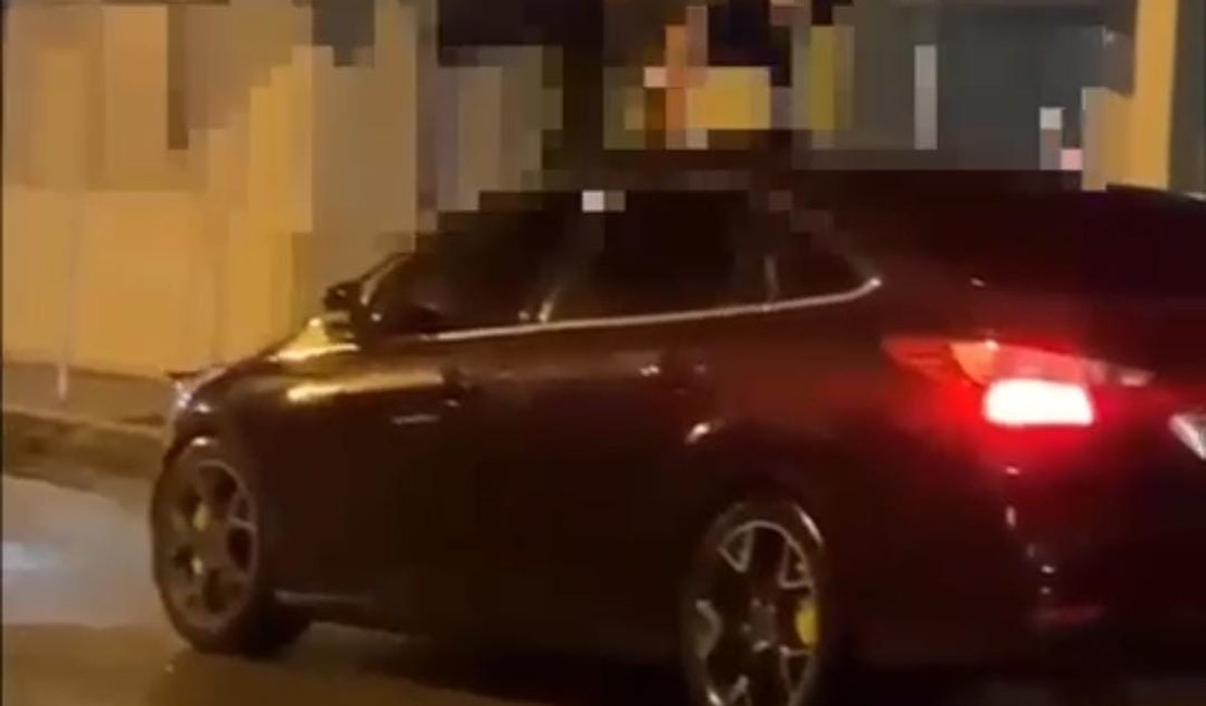 VÍDEO: Homem se revolta e sobe em carro ao ver ex-esposa com amigo em Arapiraca
