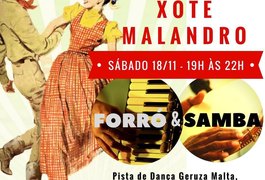 Xote Malandro promove aulões gratuitos de samba e forró