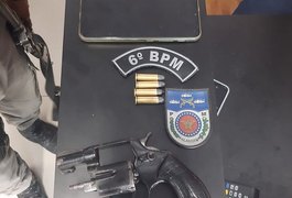 Garupa é flagrado com arma de fogo durante abordagem em Matriz de Camaragibe