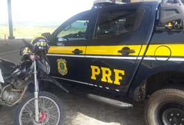 Homem é preso pela PRF por conduzir motocicleta com motor trocado em União dos Palmares