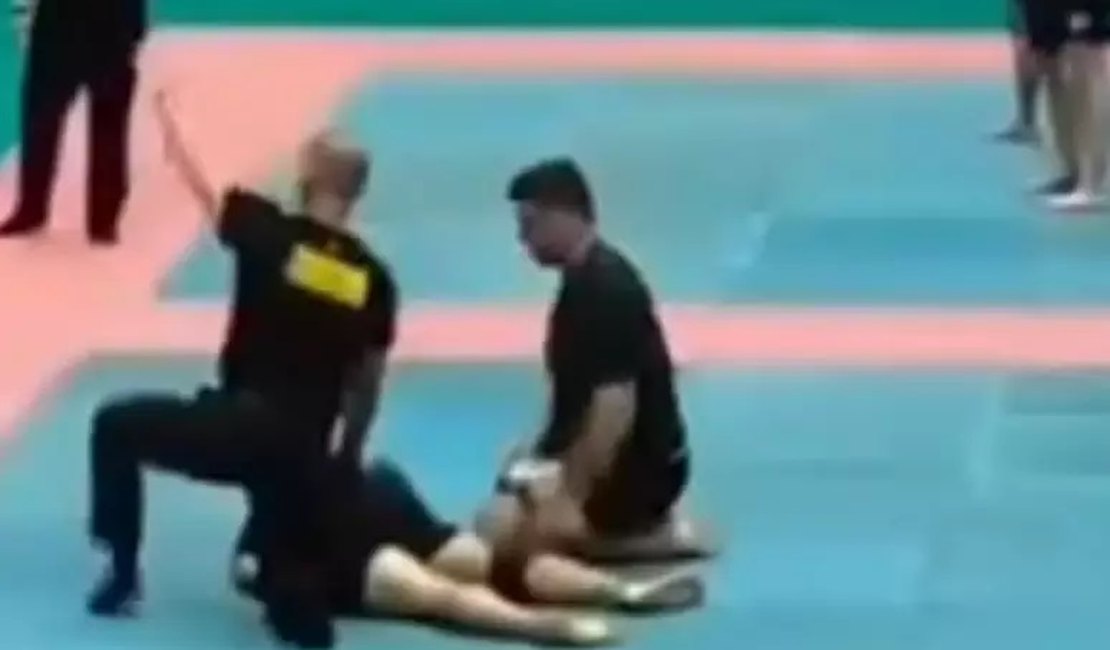 Atleta faixa preta de jiu-jitsu perde movimentos após sofrer golpe ilegal em torneio no Paraná